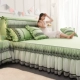 INS công chúa Hàn Quốc ren bedspread giường váy một mảnh trượt lưới Ruffles ren đỏ DN giường 1.51.82.0 - Váy Petti