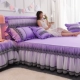 INS công chúa Hàn Quốc ren bedspread giường váy một mảnh trượt lưới Ruffles ren đỏ DN giường 1.51.82.0 - Váy Petti