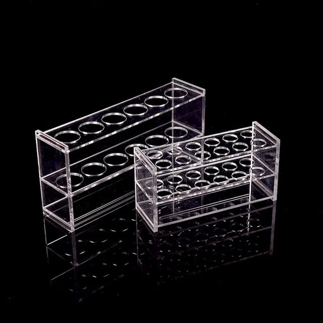 10ml25ml50ml100ml organic glass colorimetric tube rack test tube rack 6 holes 12 holes single/double row acrylic material dry flower flower rack quality laboratory