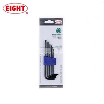 EIGHT Thyme Inner Hexagon Wrench Black Ball Head Screwdriver Suit Group Sleeve 016-155 016-1510N