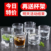 Green Apple glass set water Cup home beer cup 6 with cup holder heat-resistant living room tea drinking water Tea Cup