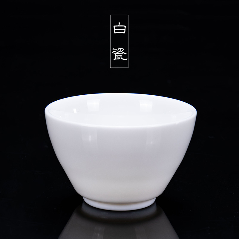 Jane jade quality dehua porcelain single CPU master cup tea suet jade kung fu a single white porcelain tea cups, ceramic cups