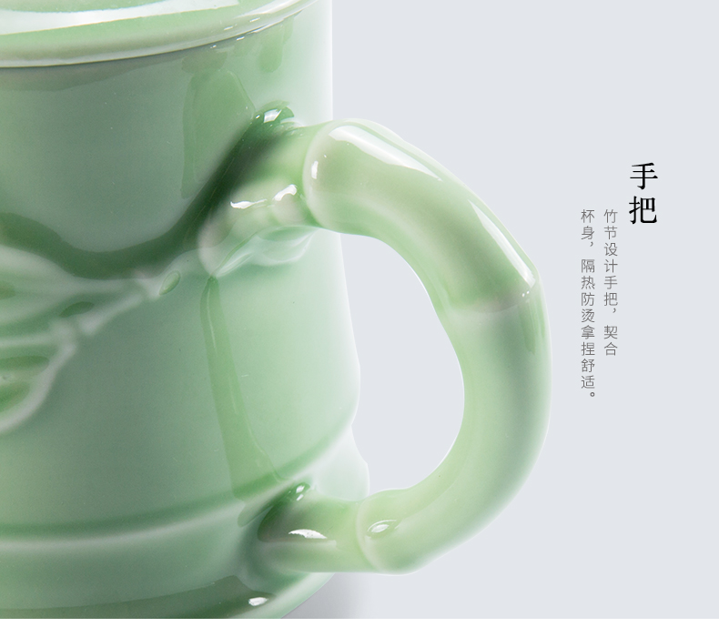 Celadon tea cups automatically rotating water lazy Shi Mopan pot of household small fortunes suit make tea