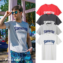 2019 couple shirt round neck sports beach T-shirt men seaside vacation short sleeve pure cotton beach T-shirt women