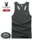 Playboy Summer Men Thanh niên Cơ sở Thể thao Vest Cotton Slim Cotton Thở Skinny Tide - Áo vest cotton