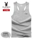 Playboy Summer Men Thanh niên Cơ sở Thể thao Vest Cotton Slim Cotton Thở Skinny Tide - Áo vest cotton