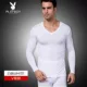 Bộ đồ lót nhiệt Playboy Modal dành cho nam Áo len cotton mỏng dành cho thanh niên Áo len cotton Qiuyi dài - Phù hợp với nóng lên