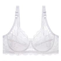 (Two pieces of underwear)Summer ultra-thin bra thin breathable non-sponge bra large size lace