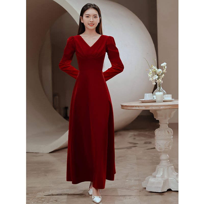  XS+Burgundy, long, maxi length   + $3.14 