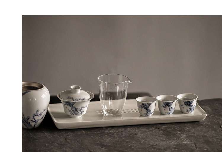 Household water storage type water dry ground small tea table is contracted dry mercifully machine dry mercifully plate ceramic tea set