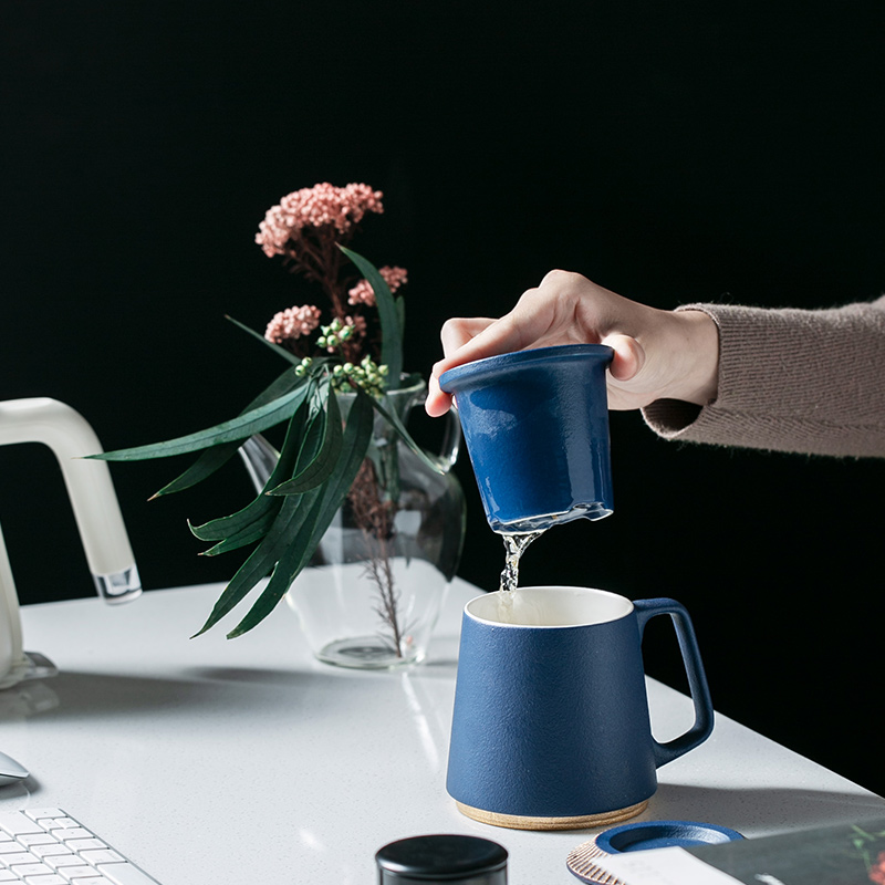 Separation of CPU keller cup tea cups of tea custom filter glass ceramic "bringing home office