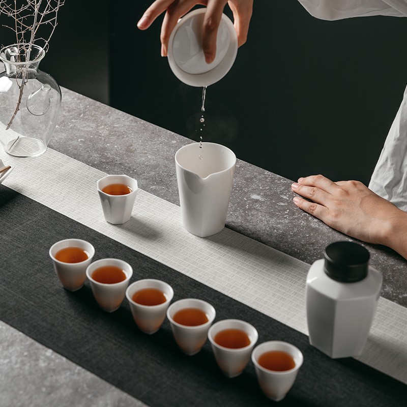 The Self - "appropriate physical inverse white cup sample tea cup household noggin Japanese jingdezhen ceramic masters cup kung fu tea set