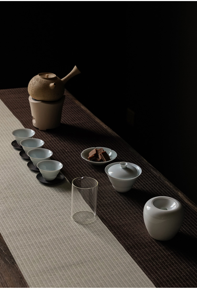 Jingdezhen kung fu tea master sample tea cup BeiYing white porcelain ceramic cups from the individual thin body