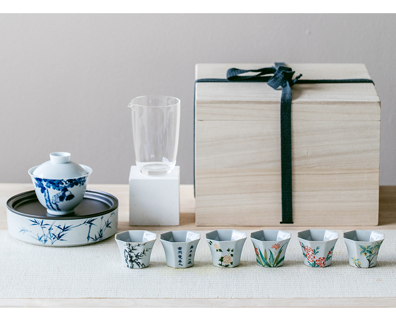 The Self - "appropriate content of jingdezhen hand - made manual pot of 12 water dry mercifully small Japanese tea tray filling dry mercifully