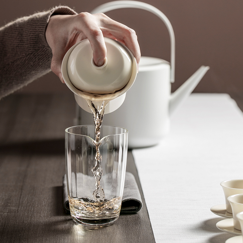 The Self - "appropriate content apricot jade porcelain tureen single CPU use white porcelain Japanese kung fu tea set of jingdezhen