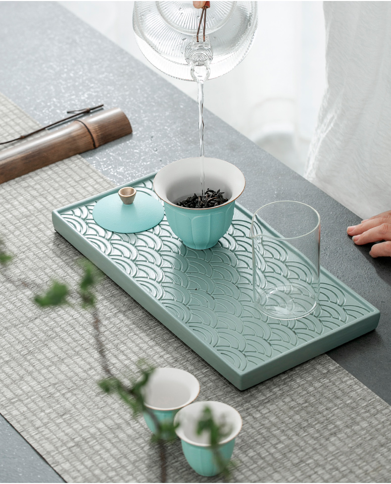 The Self - "appropriate content ceramic small small dry tea tray household tray was mercifully water dry drainage type kunfu tea mercifully with Taiwan