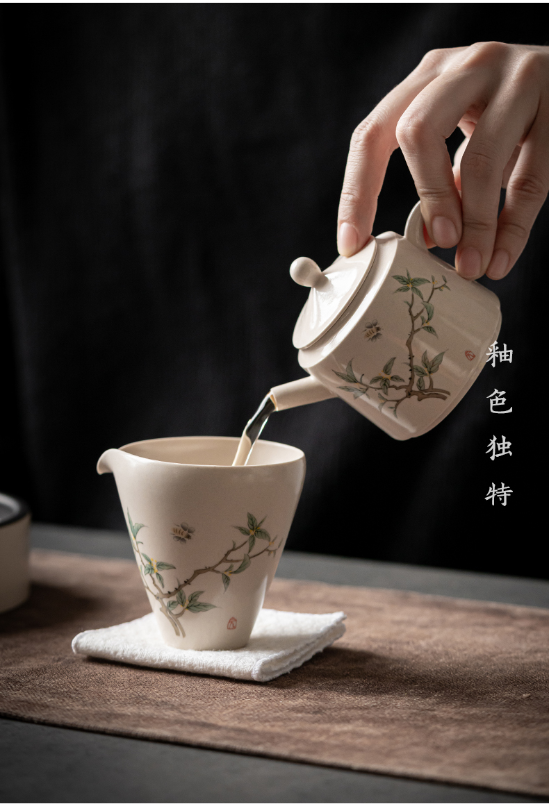 The Self - "appropriate content teapot tea jingdezhen ceramic teapot single pot of restoring ancient ways of household little teapot Japanese single