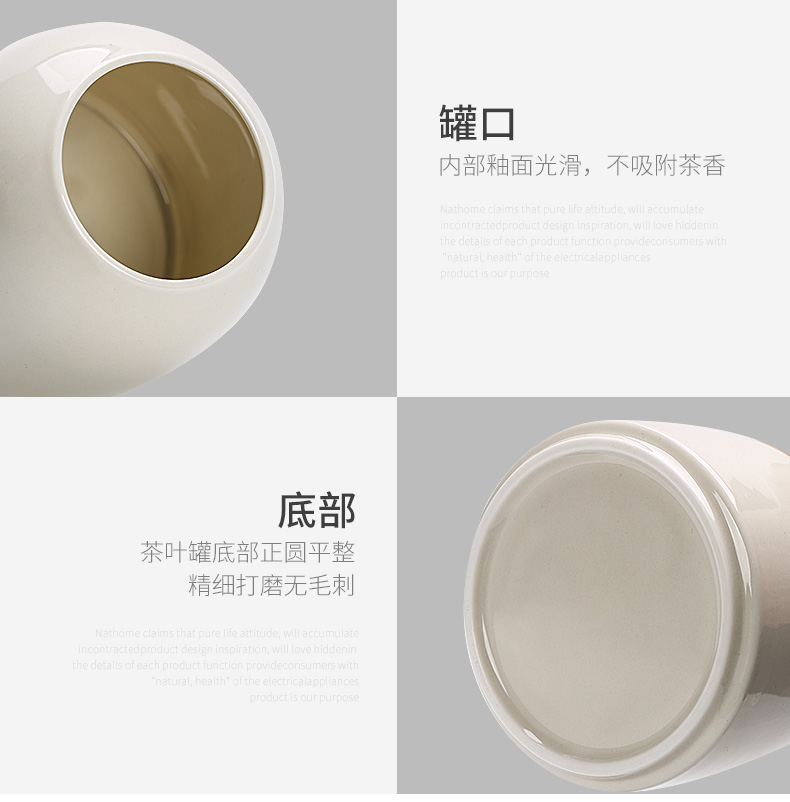 Restoring ancient ways of jingdezhen blue caddy fixings ceramic pot canister ceramic POTS sealed as cans portable tea sealing trumpet