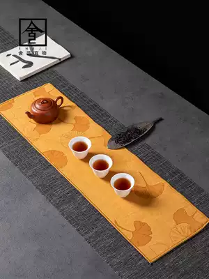 Rejure Japanese cotton and linen absorbent tea towel creative tablecloth simple style Joker tea towel tea ceremony accessories