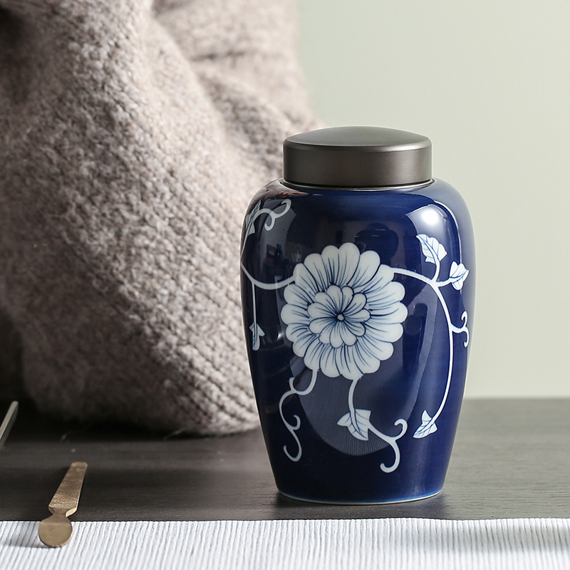 The Self - "appropriate content ceramic tea pot of green tea tin cover ceramic POTS of tea pot storage tanks tank sealing box