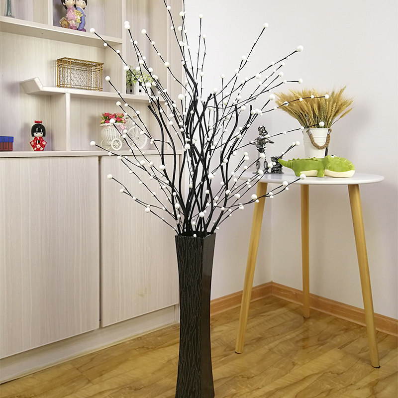 Full Star emulated flower leaf vein drying flower fake flower bouquet decoration floral living room on floor Xuanguan flower arrangement creative pendulum piece