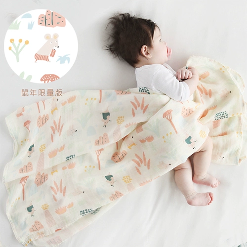 Детское марлевое летнее одеяло, тонкая сумка-одеяло