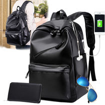 Shoulder bag leather bag leather texture backpack 2020 new trendy men fashion large capacity travel British Leisure