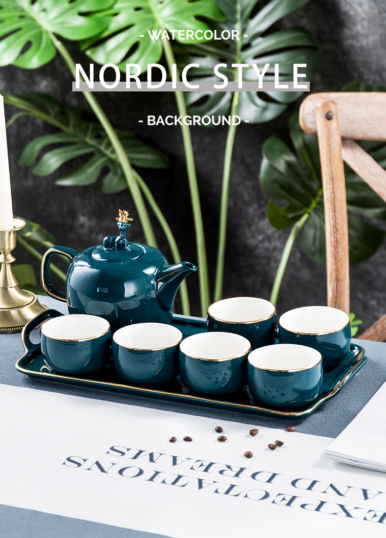 European - style key-2 luxury green coffee cup up phnom penh dish suits for ceramic coffee cup home afternoon tea scented tea with gift box
