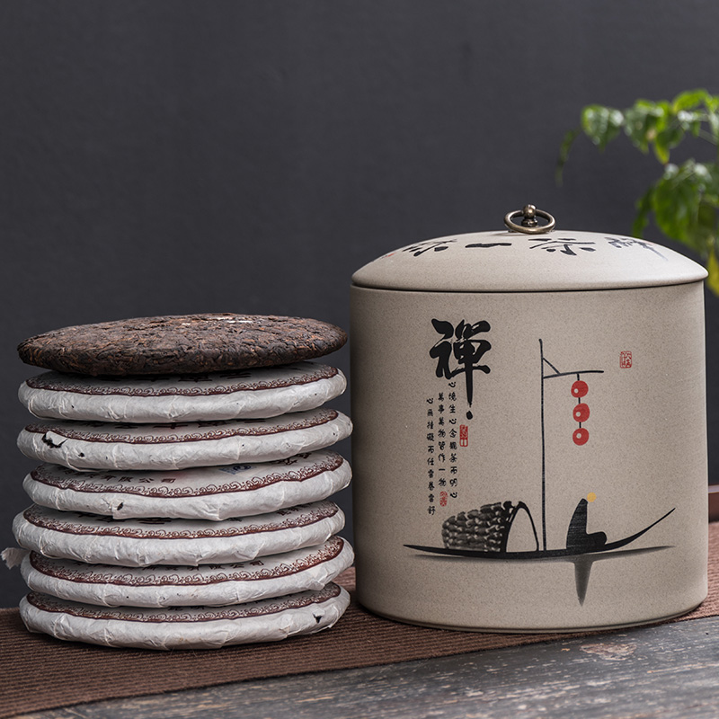 Seven of bread with tea pu 'er tea pot ceramic stock POTS receive a case a large wake white tea box of household