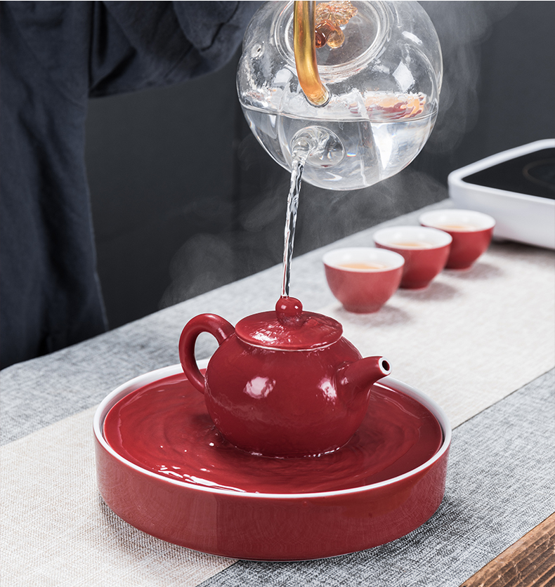 Treasure minister 's ceramic teapot white porcelain beauty pot of kung fu tea set home little teapot with filter single pot