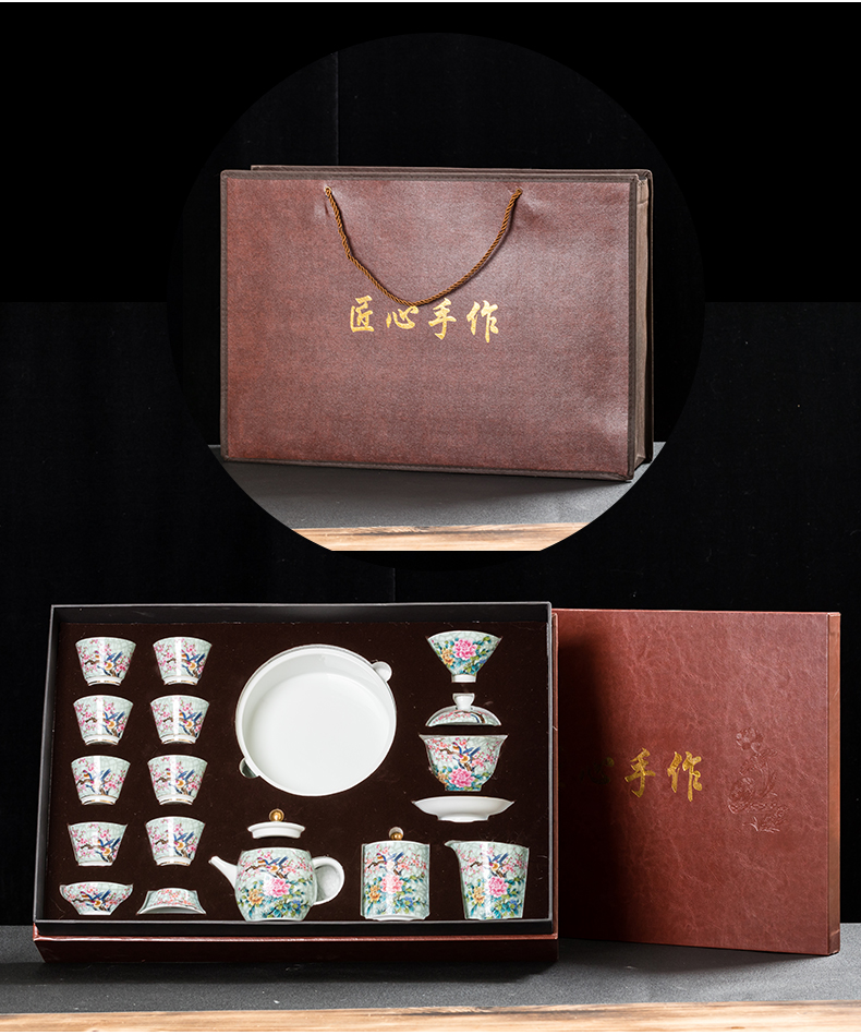 Only three tureen suit ceramic cups kung fu tea set home a single large teapot tea tea bowl