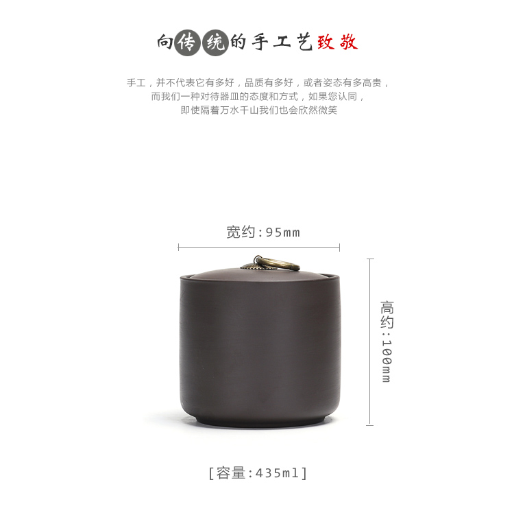 Receives violet arenaceous caddy fixings ceramic seal pot small medium save tea storage tank with portable tea caddy fixings tea sets