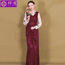 New sleeveless Tibetan clothing womens summer Tibetan national clothing Bola cool Tibetan pot Zhuang skirt Tibetan robe womens Tibetan clothing