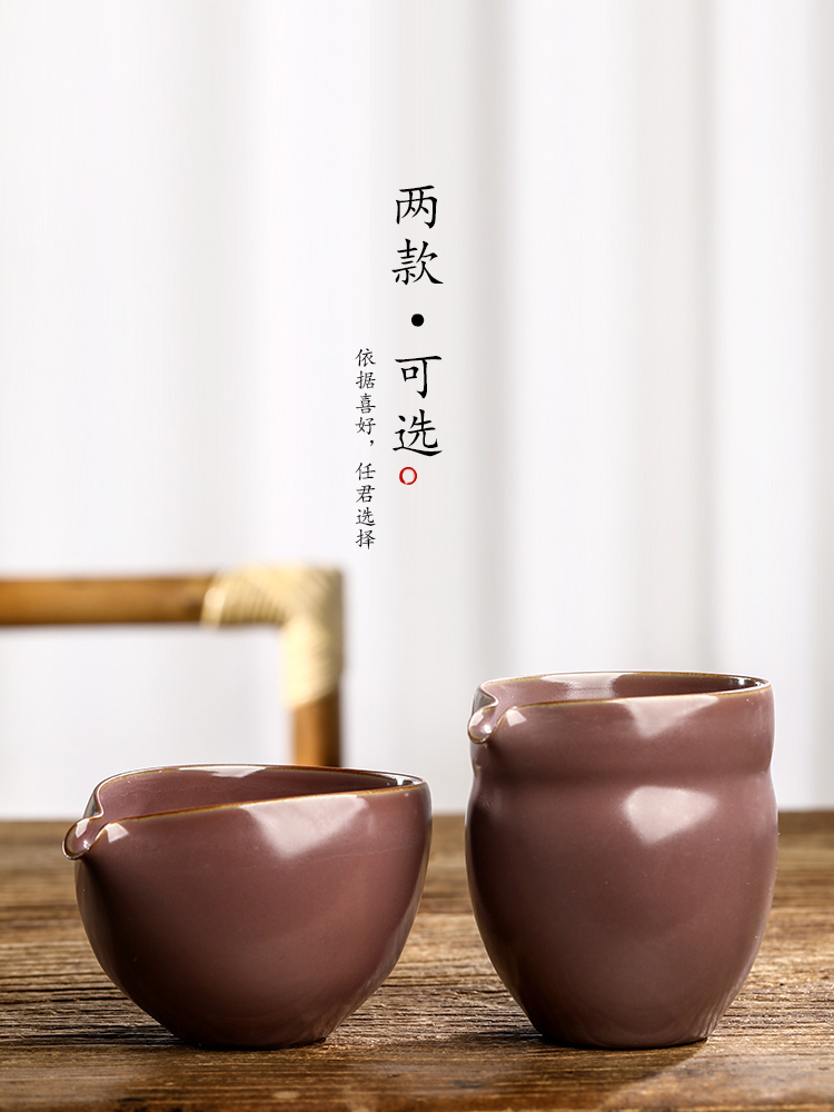 Pure manual fo red jingdezhen kunfu tea fair keller of tea, a single large high - grade ceramic high - temperature tea sets