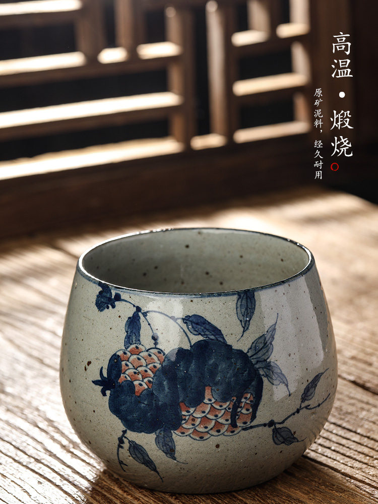 Jingdezhen blue and white washed large pure manual hand - made ceramic tea wash mud kung fu tea set home water jar is writing brush washer accessories