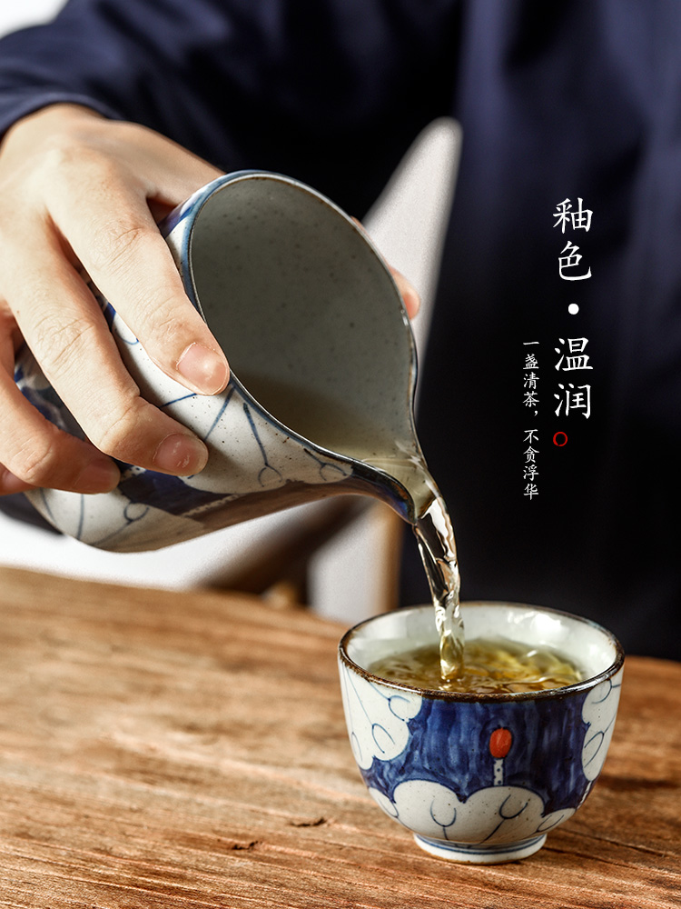 Jingdezhen porcelain cup sample tea cup archaize ceramic masters cup but small teacups hand - made lotus kunfu tea tea set