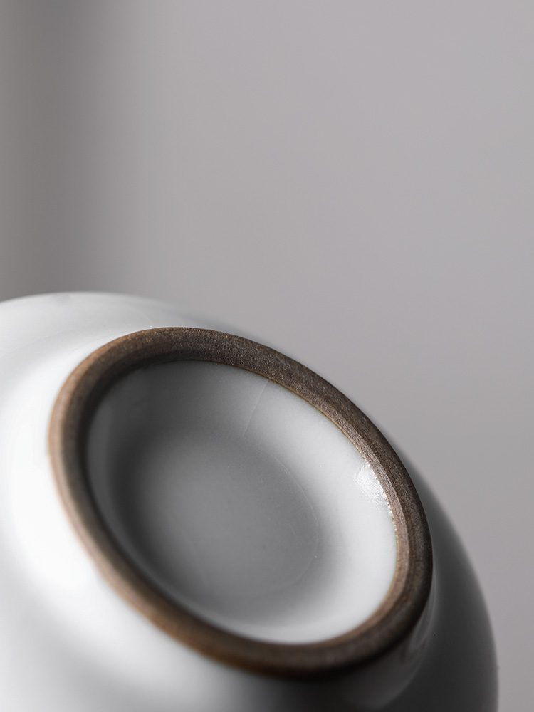 Jingdezhen ceramic your up high - end checking sample tea cup master cup single CPU hand - made persimmon open for a cup of tea