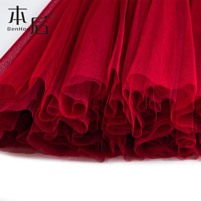 10 meters big swing skirt! Sequin mesh skirt spring and autumn women's mid-length summer drape is thin a-line long skirt gauze skirt