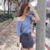 . Net đỏ lớn đang 2020 mới v-cổ áo đáy ngắn tay áo thun bên trong thủy triều áo loose-fitting trong đám cháy 