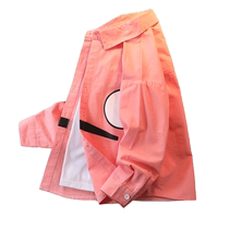 Boy long sleeve shirt Spring and autumn section 2023 new childrens spring clothing CUHK childrens spring slim fit jacket blouses