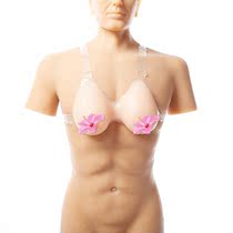 Real shot silicone prosthetic milk water drop type fake mother CD mens fake breasts fake breasts one-piece cross-dressing prosthetic breasts