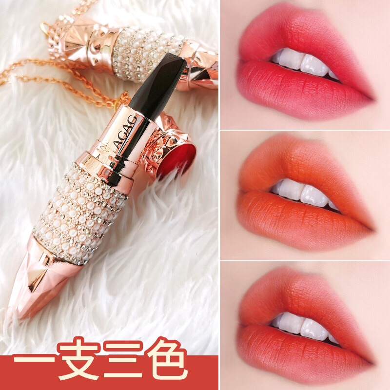 Li Jiaqi recommends a lipstick suitable for spring and summer to enhance the complexion and not stick to the cup. Three-in-one lipstick for three-color women