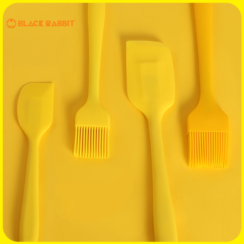 Food grade one-piece silicone oil brush kitchen household high temperature resistant bread baking barbecue brush lint set