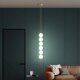 All-Copper Spherical Pendant Light, Modern Minimalist Bedroom Bedside Small Pendant Light, Nordic Creative Designer Style, Fish Line Type