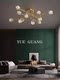 2024 Model Light Luxury All-Copper Crystal Living Room Lamp, Simple Modern Home Dining Room Lamp, Nordic Semi-Hanging Lamp, Bedroom Lighting