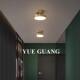 Nordic All-Copper Balcony Ceiling Light, Corridor Light, Modern Minimalist Cloakroom Foyer Entrance Light