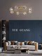 Bedroom lamp, ceiling lamp, light luxury, all copper, simple and personalized, home restaurant, Nordic lamp, study, living room lamp, crystal lamp