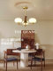 All-Copper American-Style Vintage Living Room Chandelier, New Simple French Retro Walnut Wood Bedroom and Study Lighting Fixtures