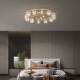 Simple Modern Light Luxury All-Copper Crystal Ceiling Lamp for Living Room, Dining Room, Bedroom, Creative and Elegant Lighting Fixture