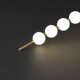 All-Copper Restaurant Chandelier, Modern Minimalist Light Luxury Long Strip Led Lighting, Creative Designer Gourd String Chandelier